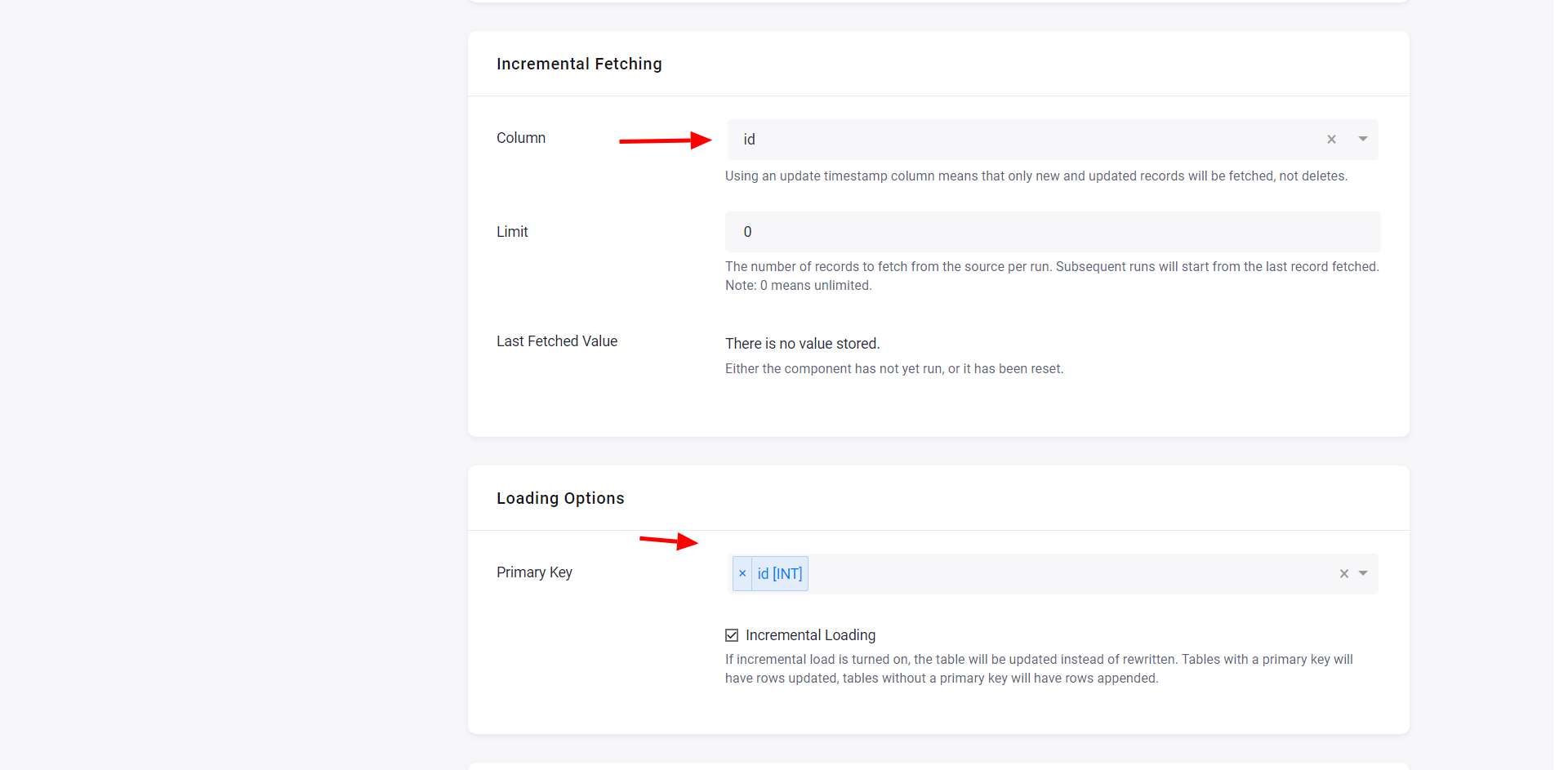 Screenshot - Incremental Fetching