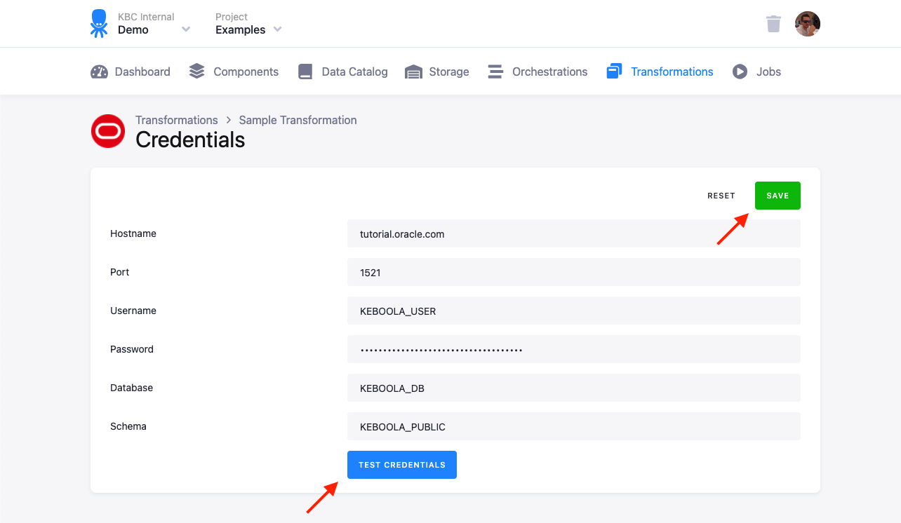 Screenshot - Credentials